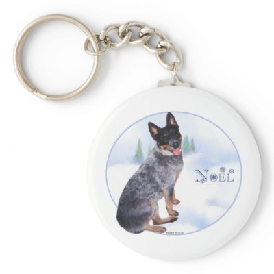 Australian Cattle Dog Noel - Keychain by GreyWolfCreation