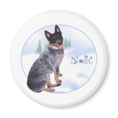Australian Cattle Dog Noel - Magnet by GreyWolfCreation