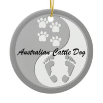 australian cattle dog christmas tree ornaments