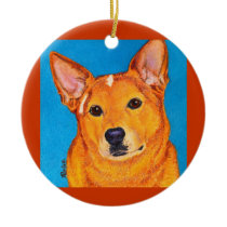 Australian Cattle Dog Ornament - "Red"