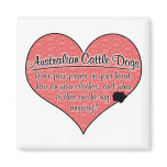 Australian Cattle Dog Paw Prints Humour Magnet