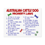 AUSTRALIAN CATTLE DOG Property Laws 2 postcards