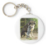 Australian Cattle Dog pup with Alaskan Malamute Key Chain