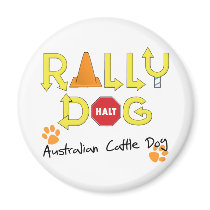 Australian Cattle Dog Rally Dog Fridge Magnet