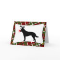 Australian Cattle Dog Reindeer Christmas Card