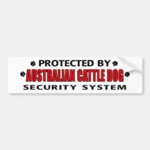 Australian Cattle Dog Security Bumper Stickers