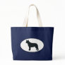 Australian Cattle Dog Silhouette Canvas Bag