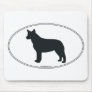 Australian Cattle Dog Silhouette Mouse Mat