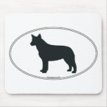 Australian Cattle Dog Silhouette mousepads