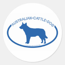 Australian Cattle Dog Silhouette Sticker