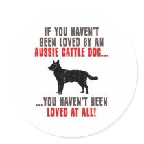 Australian Cattle Dog Round Sticker
