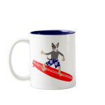Australian Cattle Dog Surfer Coffee Mugs