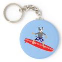 Australian Cattle Dog Surfer keychains