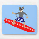 Australian Cattle Dog Surfer mousepads