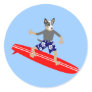 Australian Cattle Dog Surfer Sticker