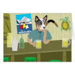 Australian Cattle Dog Tiki Bar Card