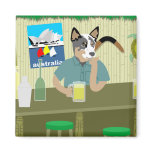 Australian Cattle Dog Tiki Bar magnets