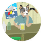 Australian Cattle Dog Tiki Bar Sticker
