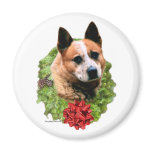 Australian Cattle Dog Wreath - Magnet