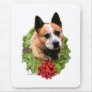 Australian Cattle Dog Wreath Mouse Pads