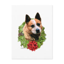 Australian Cattle Dog Wreath Post Card