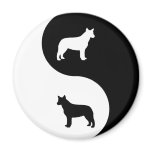 Australian Cattle Dog Yin Yang Magnet
