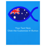 Australian Christian Fish Symbol Flag flyers
