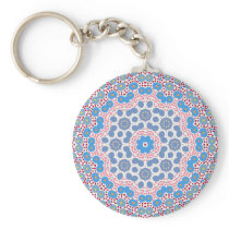 Australian Dots and Flowers Keychains