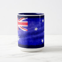 Australian Downunder Flag, Patriotic Design mugs