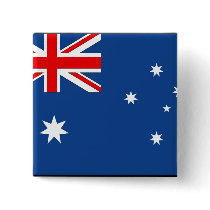 Australian Flag Pinback Button