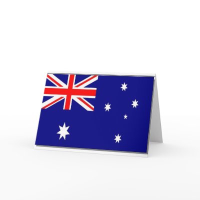 Australian Flag Cards by Dogwing
