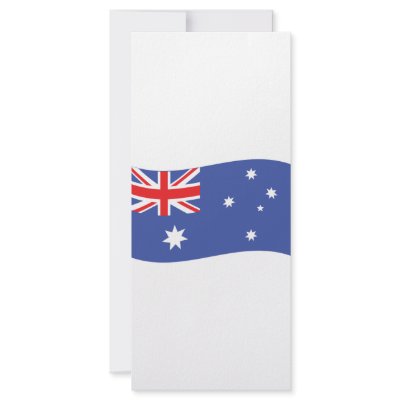australian flag icon customized rack card by TomaniacLines