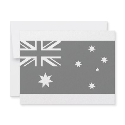 australian flag personalized invites by TomaniacLines