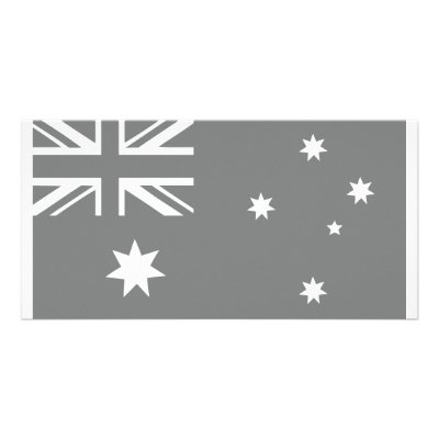 australian flag photo greeting card by TomaniacLines