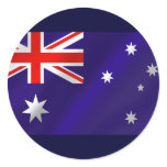Australian flag shaded for Aussies down under Sticker