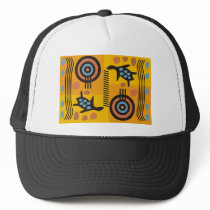 Australian Folk Art Sea Turtles Hat