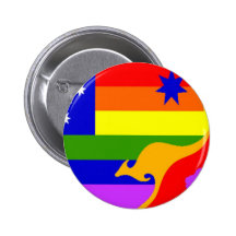 Australian Gay Pride Flag Button
