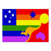 Australian Gay Pride Flag Cards