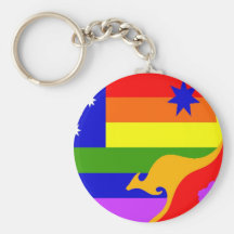 Australian Gay Pride Flag Key Chains