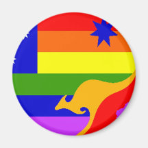 Australian Gay Pride Flag Magnet