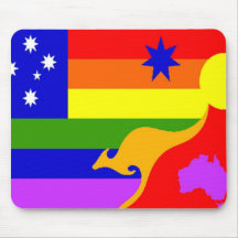 Australian Gay Pride Flag Mouse Pads