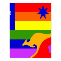 Australian Gay Pride Flag Postcards