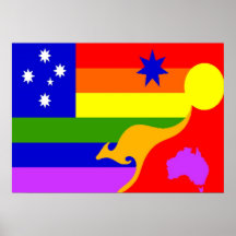 Australian GLBT Pride Flag Posters