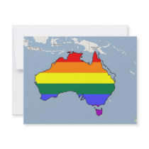Australian GLBT Pride Personalized Invitations