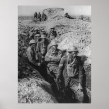 Australian Infantry Wearing Small Box Respirators Posters