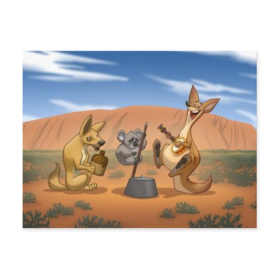 Australian Jug Band Postcard by stlewis75