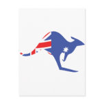 australian kangaroo postcard