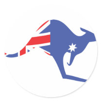 australian kangaroo sticker