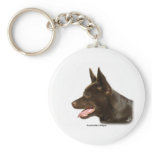 Australian Kelpie 9P24D-134 Keychain