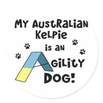 Australian Kelpie Agility Dog Sticker
